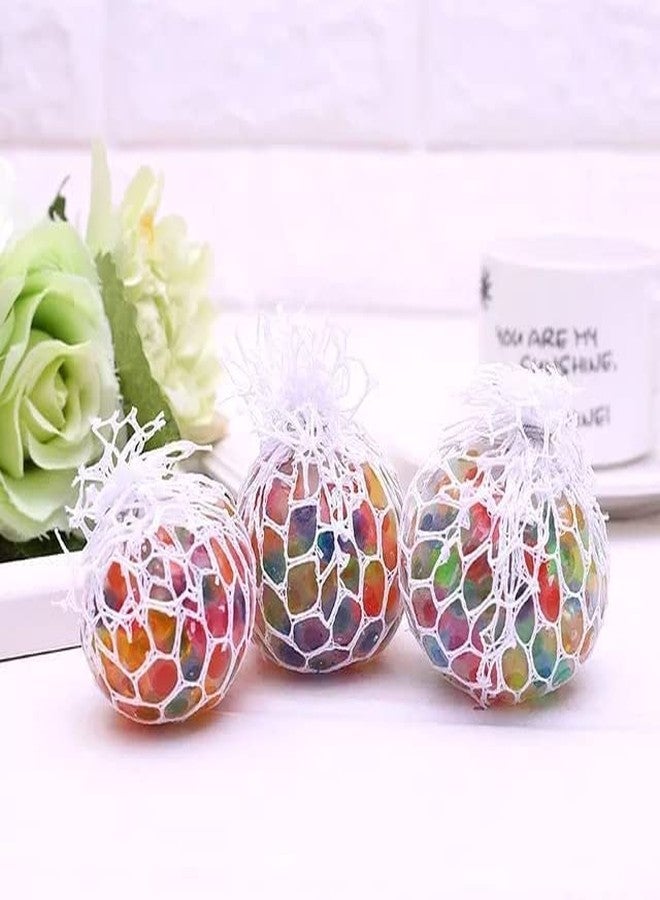 PIXELERA Rainbow Mesh Stress Ball, Squishy Squeeze Grape Design, 6 cm Diameter, Colorful Fidget Toy for Kids and Adults, Single Pack - Image 4